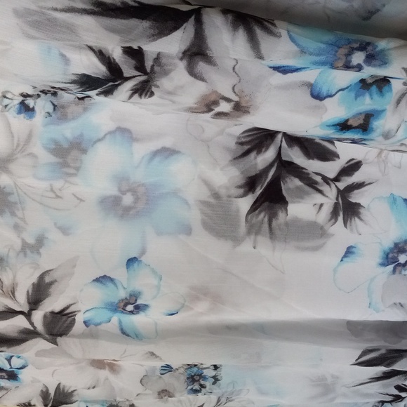 White House Black Market Dress 14 Watercolor Pastel Floral - Picture 2 of 10